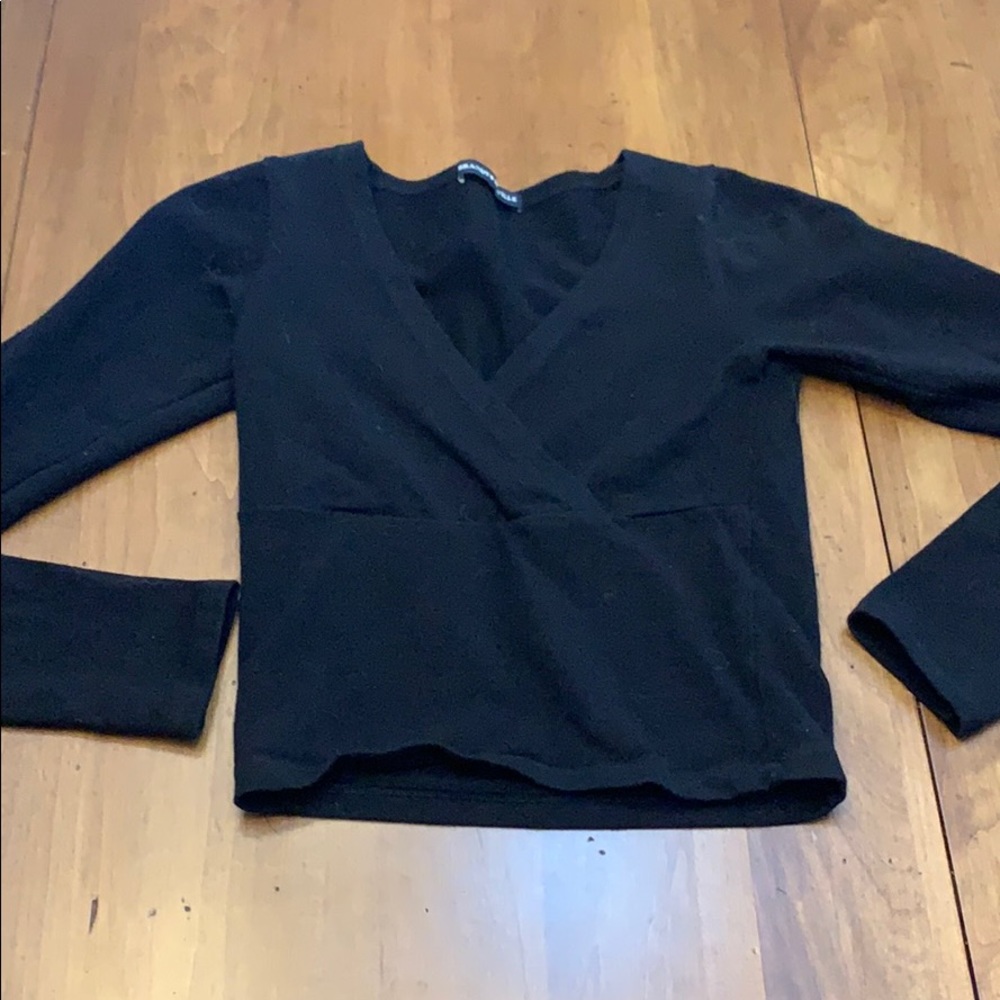 long sleeve crop top